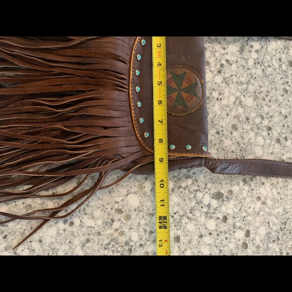 Kobler purse fringe w/ turquoise! Crossover - Picture 13 of 15